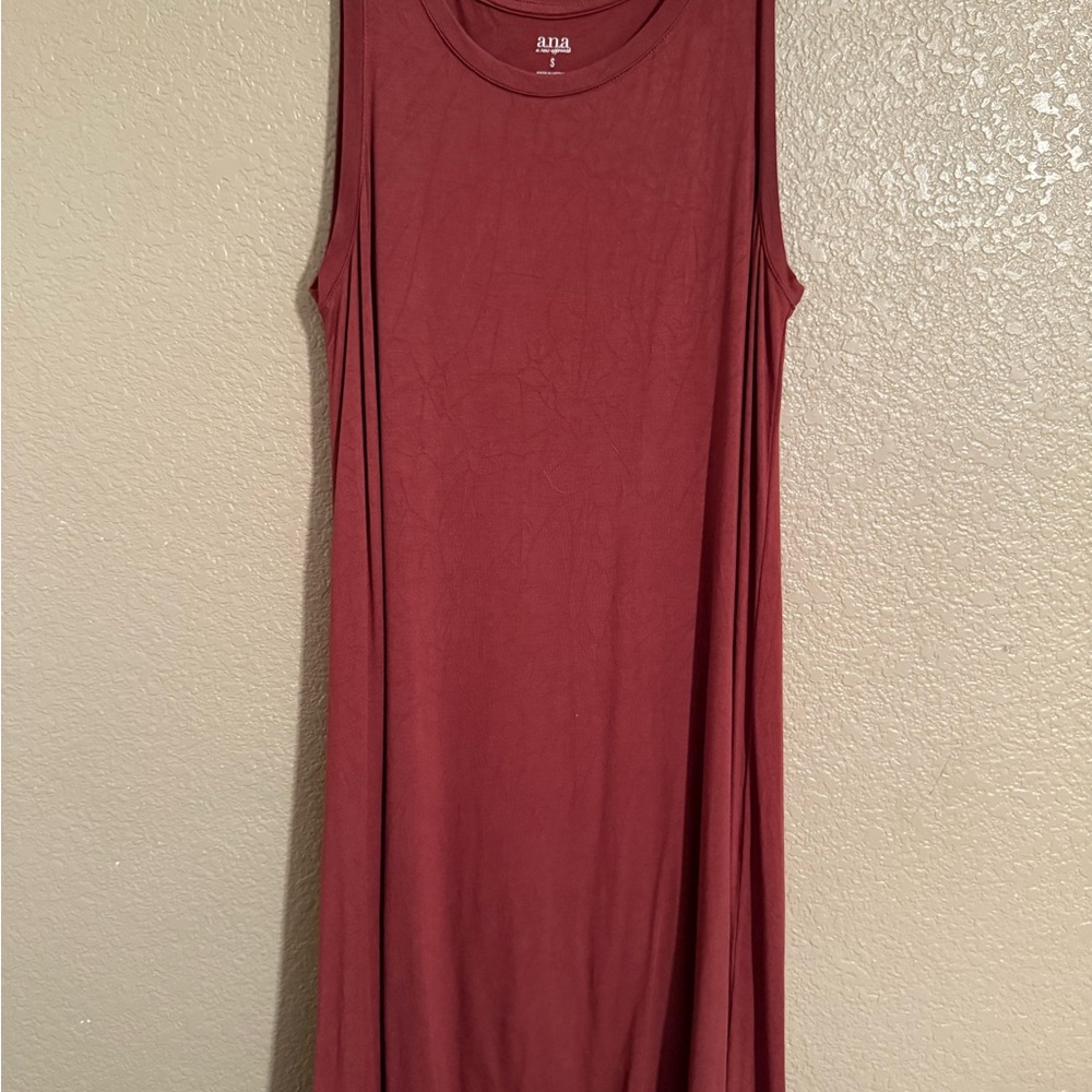 a.n.a Sleeveless Burgundy Dress